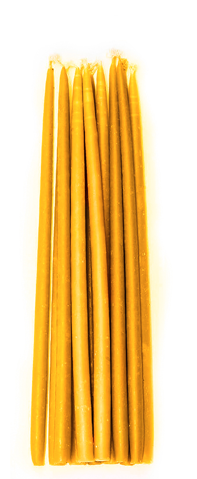 Pure beeswax candles | 3/8 x 10